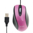 Mouse 3D Optical Fashion USB - Rosa, Azul, Cinza ou Preto